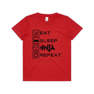 Eat Sleep Ninja Repeat Youth Tee Thumbnail