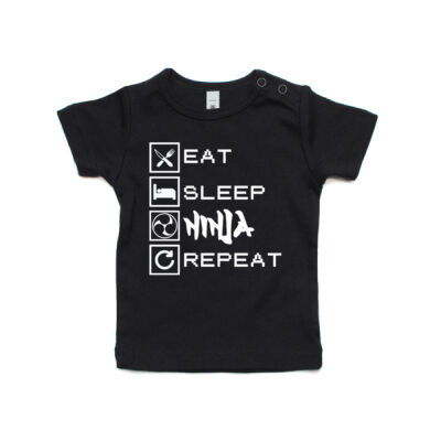 Eat Sleep Ninja Repeat Infant Tee Thumbnail